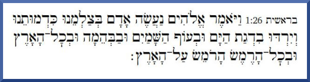 Genesis 1:26 Hebrew text - Let Us Make Man